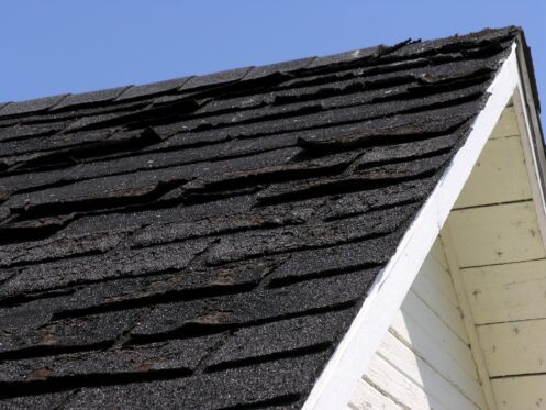 Residential Roof in need of Roofing Maintenance in Eagle Creek, OR